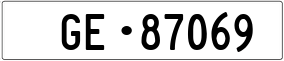 Trailer License Plate